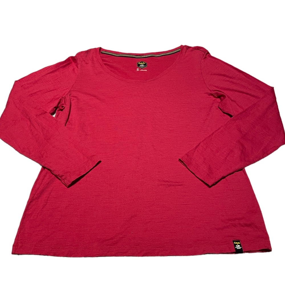 Cabelas Icebreaker Merino Womens Size XL Wool Long Sleeve Crew Neck Baselayer